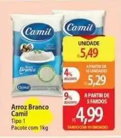 Atacadão Arroz Branco Camil oferta