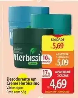 Atacadão Desodorante em Creme Herbissimo oferta