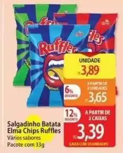 Atacadão Salgadinho Batata Elma Chips Ruffles oferta