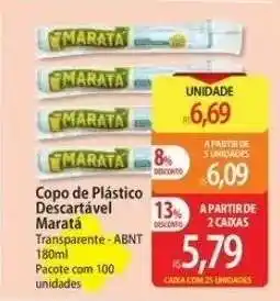 Atacadão Copo de Plástico Descartável Maratá oferta