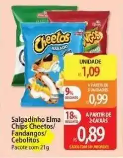Atacadão Salgadinho Elma Chips Cheetos/Fandangos/Cebolitos oferta