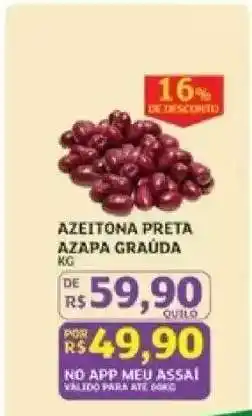 Assaí Atacadista AZEITONA PRETA AZAPA GRAÚDA oferta