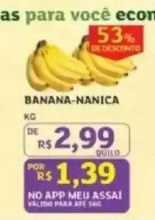 Assaí Atacadista Banana Nanica oferta