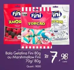 Giassi Supermercados Bala Gelatina Fini ou Marshmallow Fini oferta