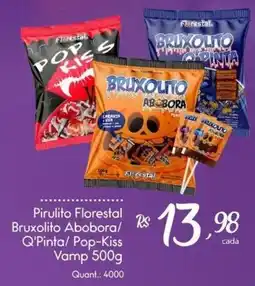 Giassi Supermercados Pirulito Florestal Bruxolito Abobora/ Q'Pinta/ Pop-Kiss Vamp oferta