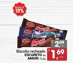Cometa Supermercados Biscoito recheado escureto ou amor oferta
