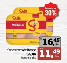 Cometa Supermercados Sobrecoxas de frango sadia bandeja oferta
