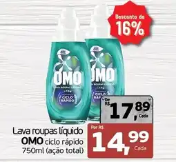 Cometa Supermercados Lava roupas líquido omo ciclo rápido oferta
