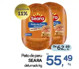 Cometa Supermercados Peito de peru seara defumado oferta