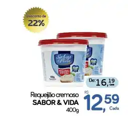 Cometa Supermercados Requedo cremoso requeijão cremoso sabor & vida oferta