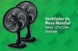 Atacadão Ventilador de Mesa Mondial oferta