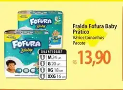 Atacadão Fralda fofura baby prático oferta