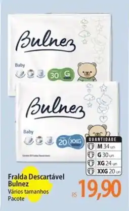 Atacadão Fralda Descartável Bulnez oferta