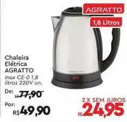 Komprao Atacadista Agratto - chaleira eléctrica oferta