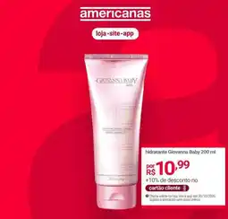 Lojas Americanas Giovanna baby - hidratante oferta
