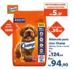 Sam's Club Alimento para cães Champ oferta