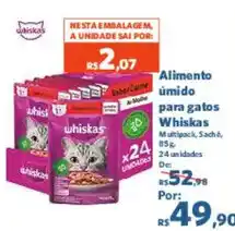 Sam's Club Alimento úmido para gatos Whiskas oferta
