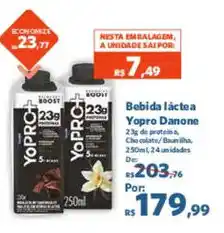 Sam's Club Bebida lactea Yopro Danone oferta