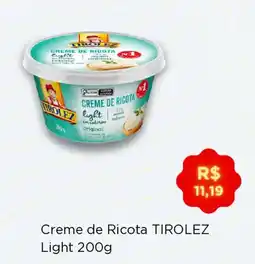 Angeloni Creme de Ricota TIROLEZ Light oferta