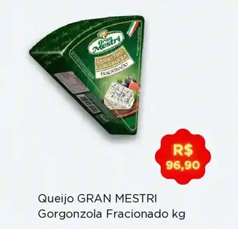 Queijo gran mestri gorgonzola fracionado