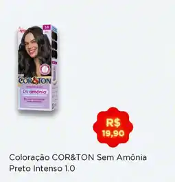 Angeloni Coloração cor&ton sem amônia preto intenso 1.0 oferta