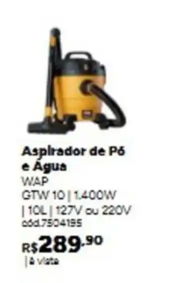 Aspirador de Pó e Água WAP