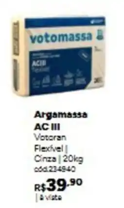 Tumelero Argamassa AC III oferta