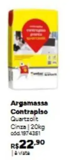Tumelero Argamassa Contraplaso Quartzolit Cinza oferta