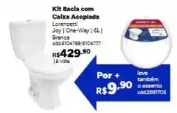 Tumelero Kit Bacia com Caixa Acoplada oferta