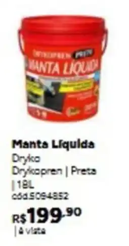 Tumelero Manta Liquida Dryka Drykopren | Preta oferta