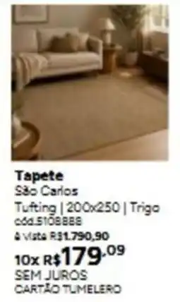 Tumelero Tapete são carlos oferta