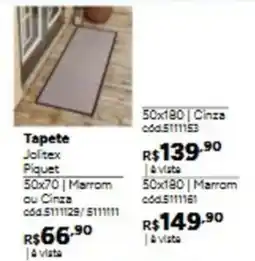 Tumelero Tapete Jolitex Piquet oferta