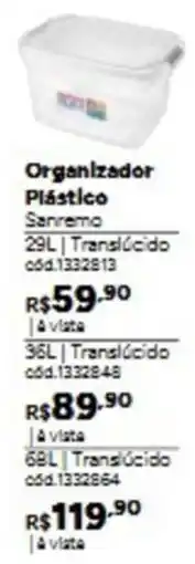 Tumelero Organizador Plástico Sanremo oferta