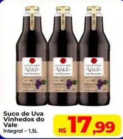 Rebouças Supermercados Suco de Uva Vinhedos do Vale Integral oferta