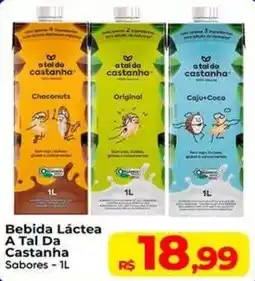 Rebouças Supermercados Bebida Láctea A Tal Da Castanha Sabores oferta