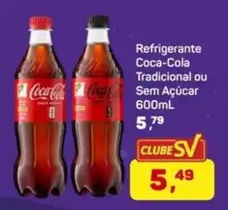 Supermercados São Vicente Refrigerante Coca-Cola Tradicional ou Sem Açúcar oferta