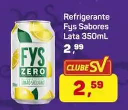 Supermercados São Vicente Refrigerante Fys Sabores oferta