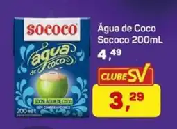 Supermercados São Vicente Água de coco sococo oferta