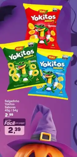 Supermercados São Vicente Salgadinho Yokitos Sabores oferta