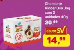 Supermercados São Vicente Chocolate Kinder Ovo Joy oferta