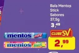 Supermercados São Vicente Bala Mentos Stick Sabores oferta