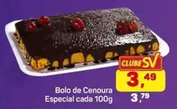 Supermercados São Vicente Bolo de Cenoura Especial oferta