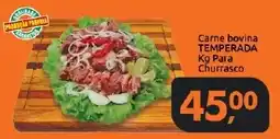 Supermercados Nori Carne bovina temperada kg para churrasco oferta