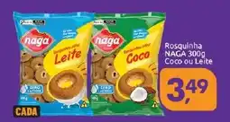 Supermercados Nori Rosquinha naga coco ou leite oferta
