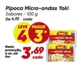Dia Yoki - pipoca micro-ondas oferta