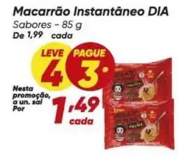 Dia Dia - macarrão instantâneo oferta