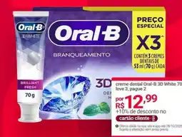 Lojas Americanas Oral-b - creme dental 3d white oferta