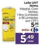 Carrefour Ninho - leite uht oferta