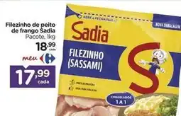 Carrefour Sadia - filezinho de peito de frango oferta