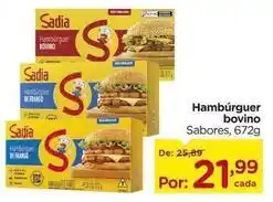 Carrefour Sadia - hambúrguer bovino oferta